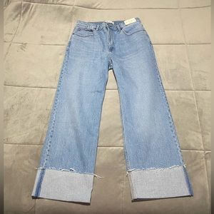 A&F 90’s High Rise Relaxed Jean Cuffed Hem